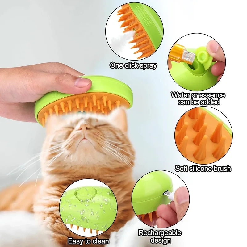 Cat Grooming Tool: Steam Brush